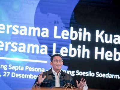 Kemenparekraf Targetkan Jumlah Wisman 1,8 juta sampai 3,6 juta