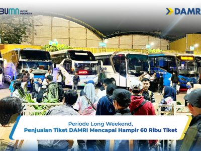 Penjualan Tiket DAMRI Capai Hampir 60 Ribu Saat Long Weekend
