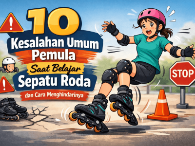 10 Kesalahan Umum Pemula Saat Belajar Sepatu Roda dan Cara Menghindarinya