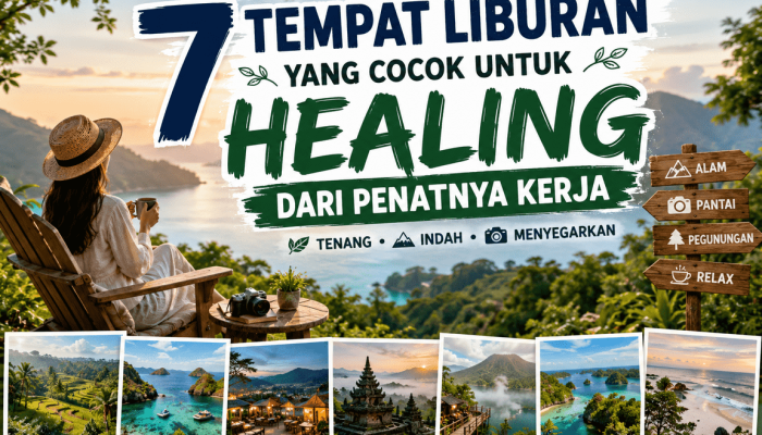 7 Tempat Liburan yang Cocok untuk Healing dari Penatnya Kerja 