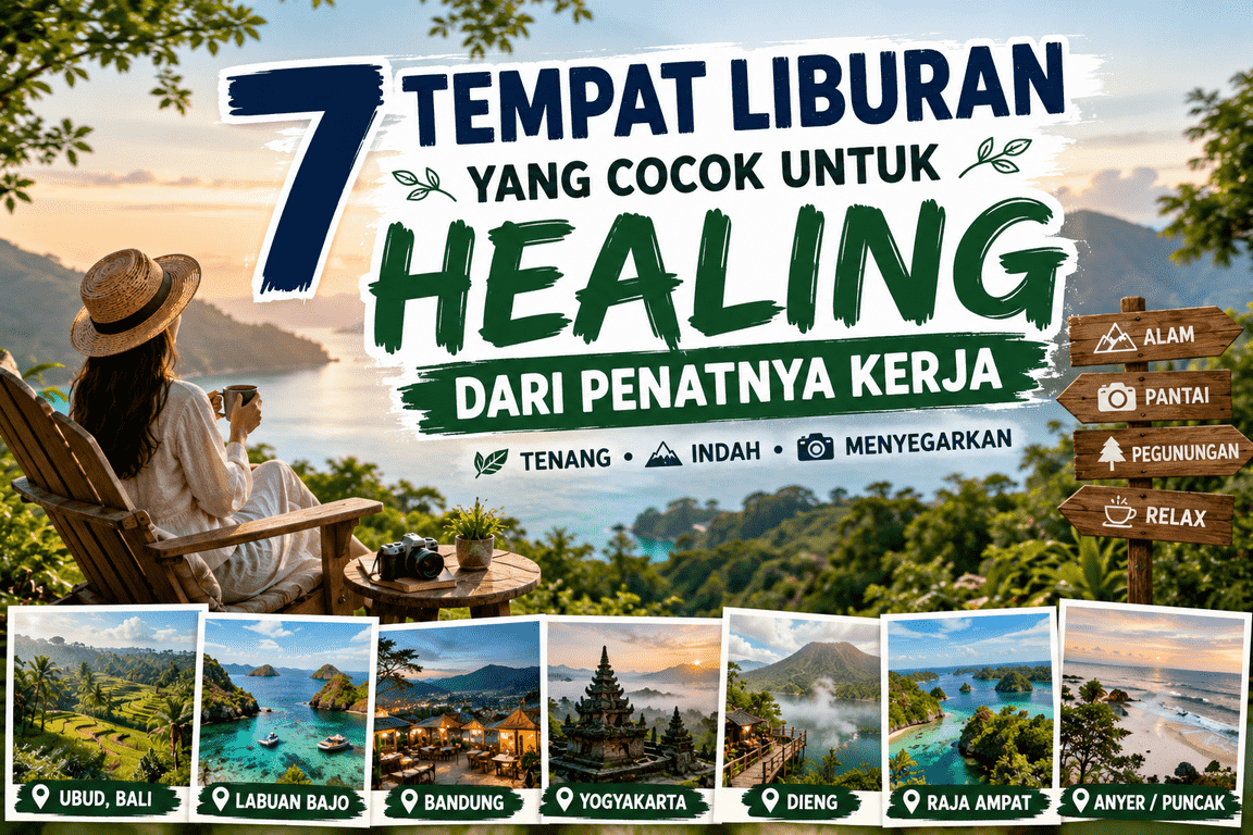 7 Tempat Liburan yang Cocok untuk Healing dari Penatnya Kerja 