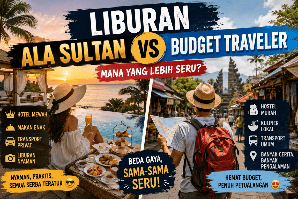 Liburan Ala Sultan vs Budget Traveler Mana yang Sebenarnya Lebih Seru