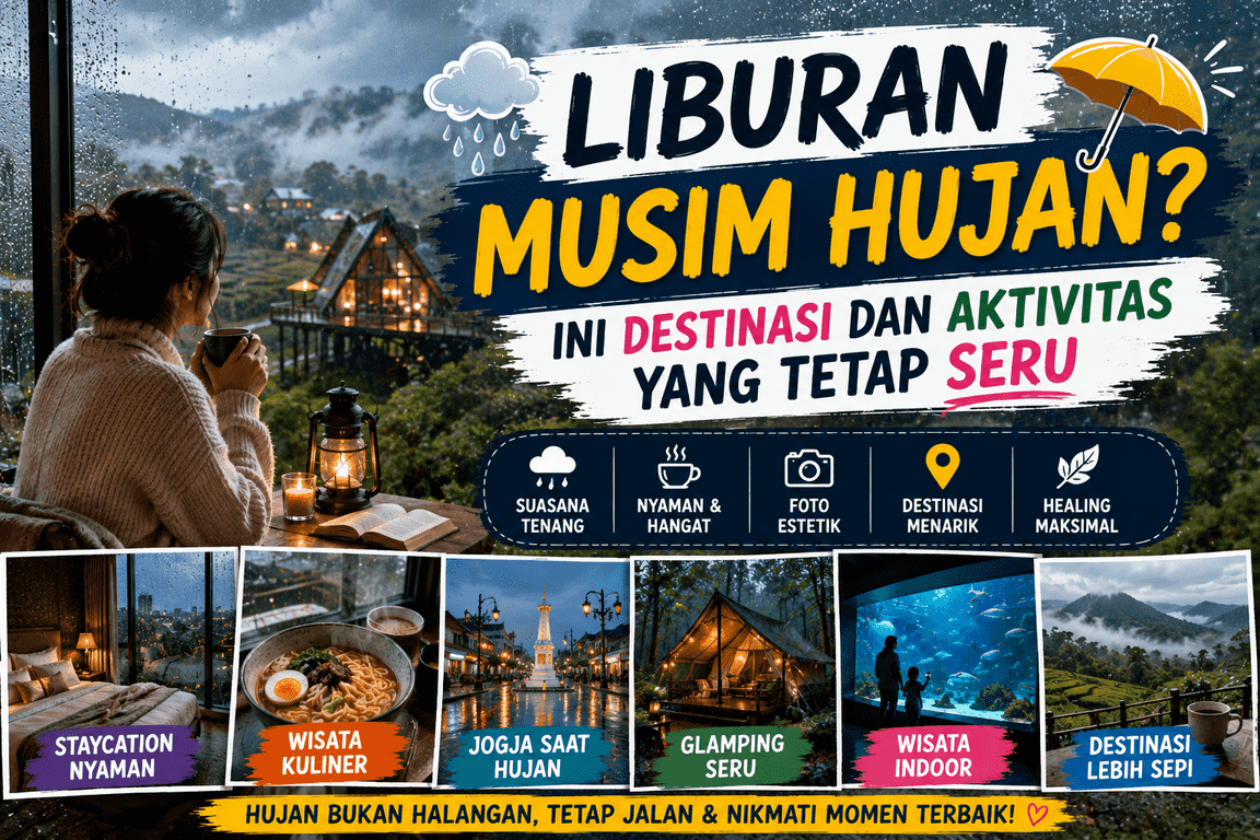 Liburan Musim Hujan Ini Destinasi dan Aktivitas yang Tetap Seru