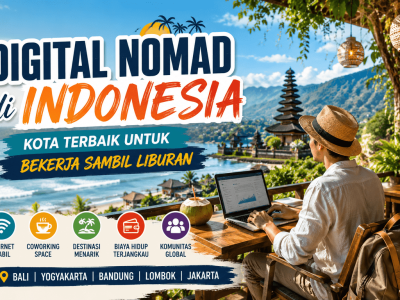 Digital Nomad di Indonesia Kota Terbaik untuk Bekerja Sambil Liburan