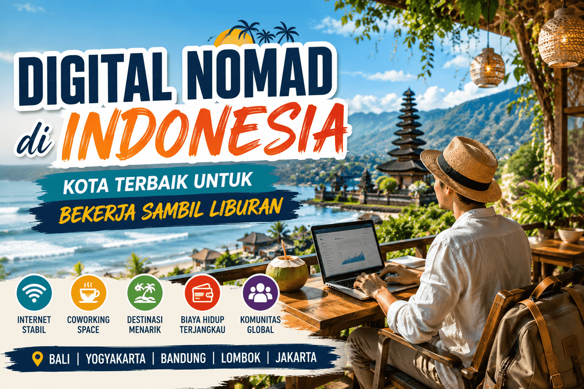 Digital Nomad di Indonesia Kota Terbaik untuk Bekerja Sambil Liburan