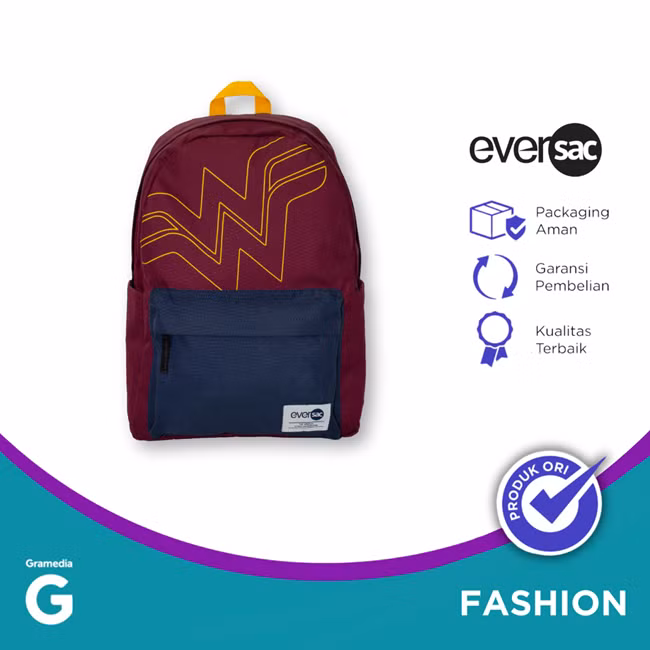 Eversac Backpack WB Wonder Woman: Tas Ransel Keren untuk Penggemar Superhero