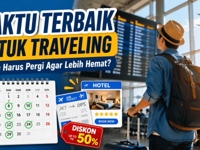 Waktu terbaik untuk traveling agar lebih hemat dengan memilih low season dan jadwal perjalanan yang tepat.
